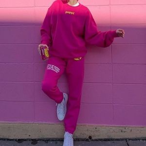 Poppi Pink Friends with Benefits Jogger Sweatpants Medium